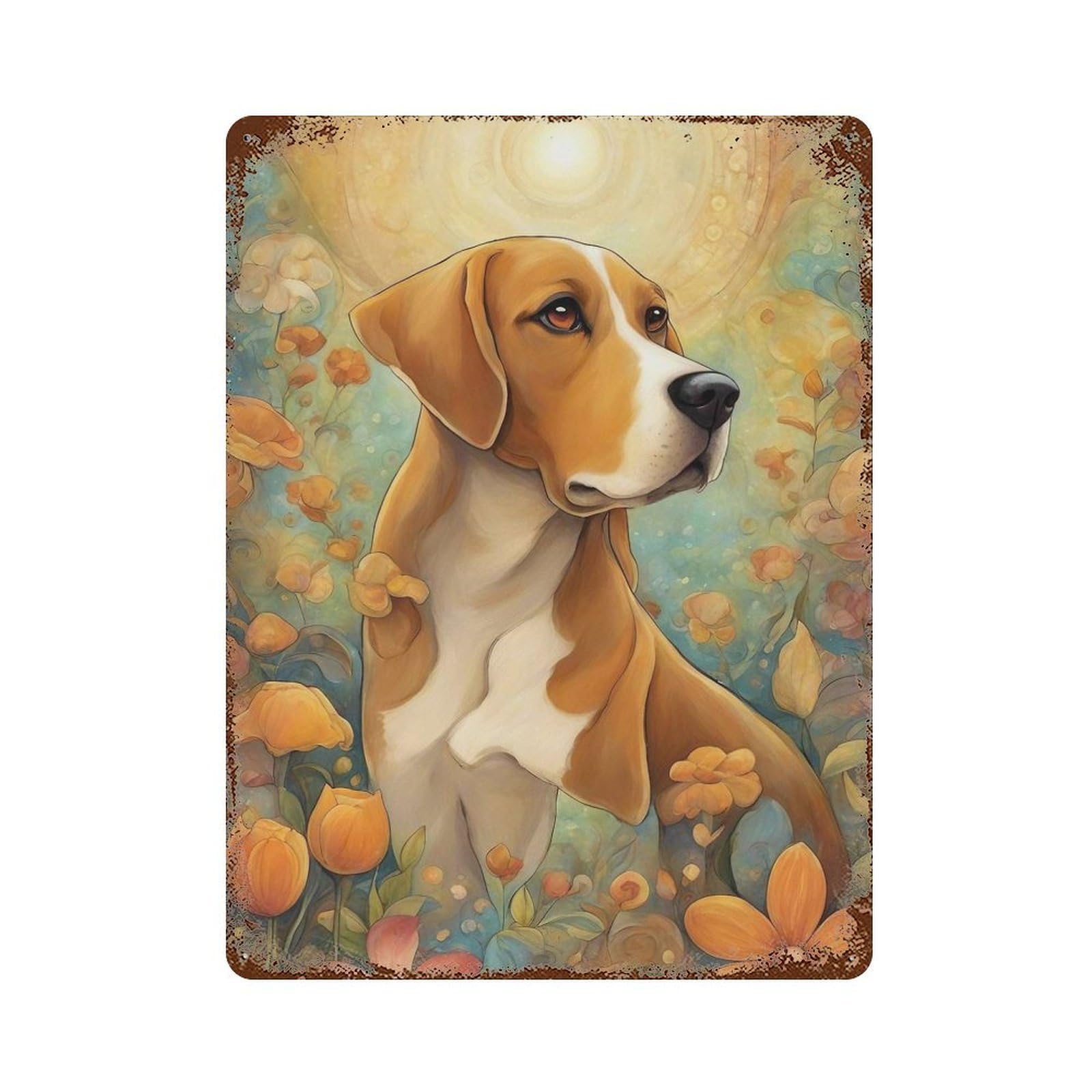 Dog000104 Retro Metal Sign 15.7"x11.8", Rustic Home Decor for Garage, Pub Or Kitchen