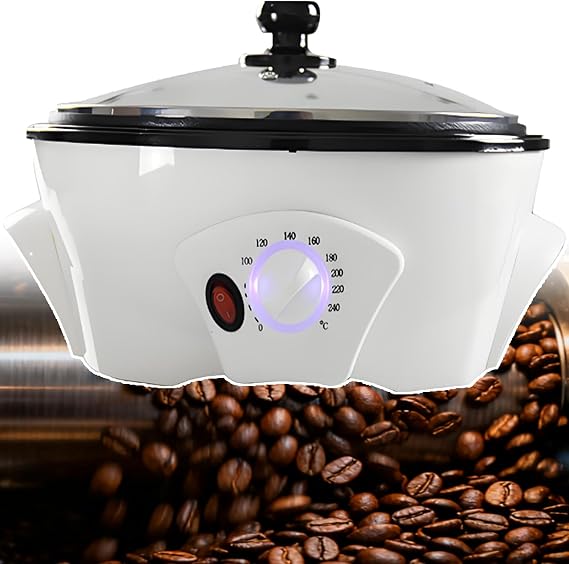 Hot Air Electric Coffee Roaster Machine 300-800g Large - Commercial Grade Coffee Roaster Bean Machine,Multi-Functional Home Use For Beans Nuts Seeds Grains