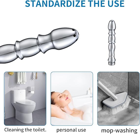 Shower Douche Cleansing System, 7 Holes Deep Shower Douche Cleaning System Kit, Regulator and 59 inch Hose