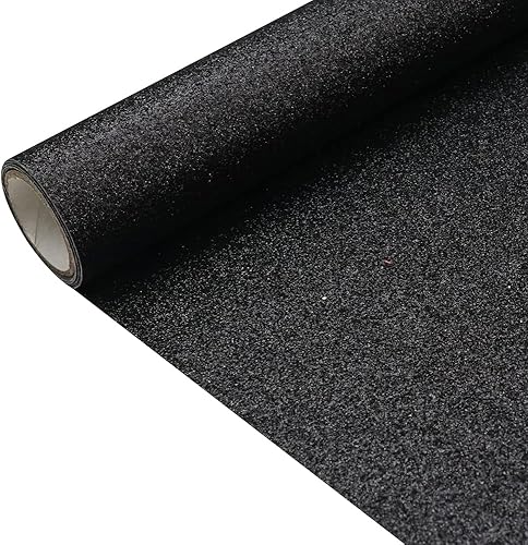 Rollos de cuero con purpurina brillante y superfina de 11.8 x 53 pulgadas (11.8 x 53.1 in), lona de tela sintética brillante perfecta para