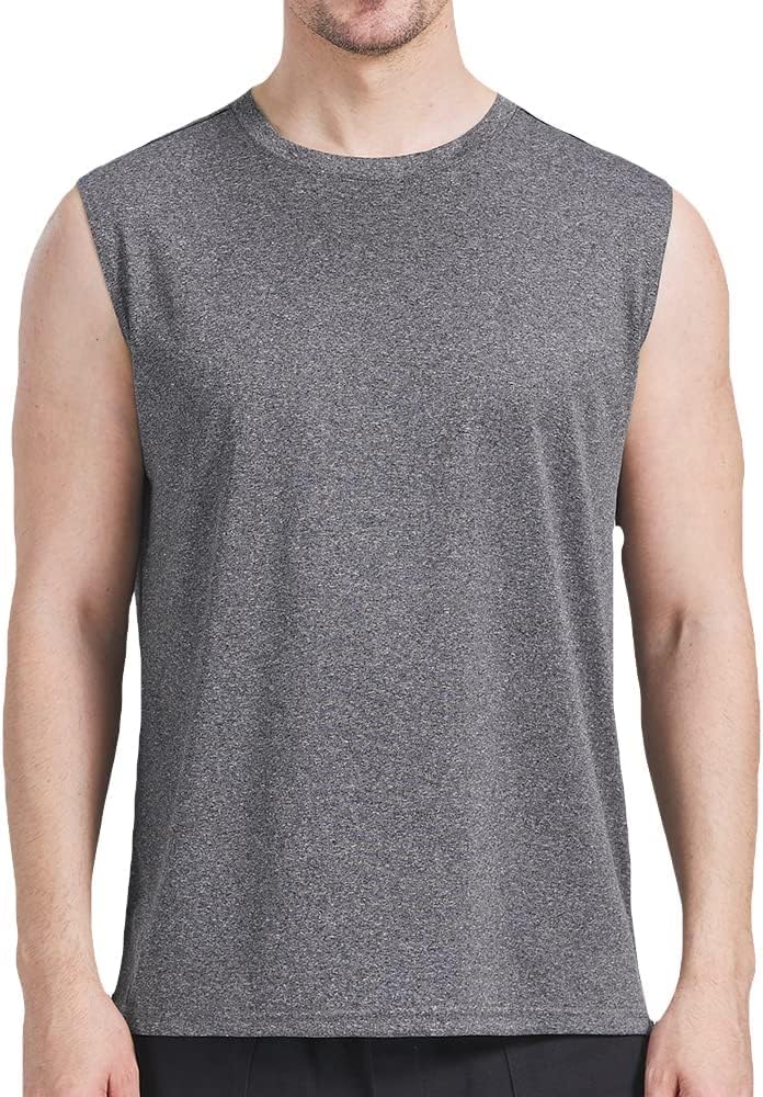 3 Pack Men's Workout Tank Top Dry Workout Sleeveless T-Shirt - Image 4
