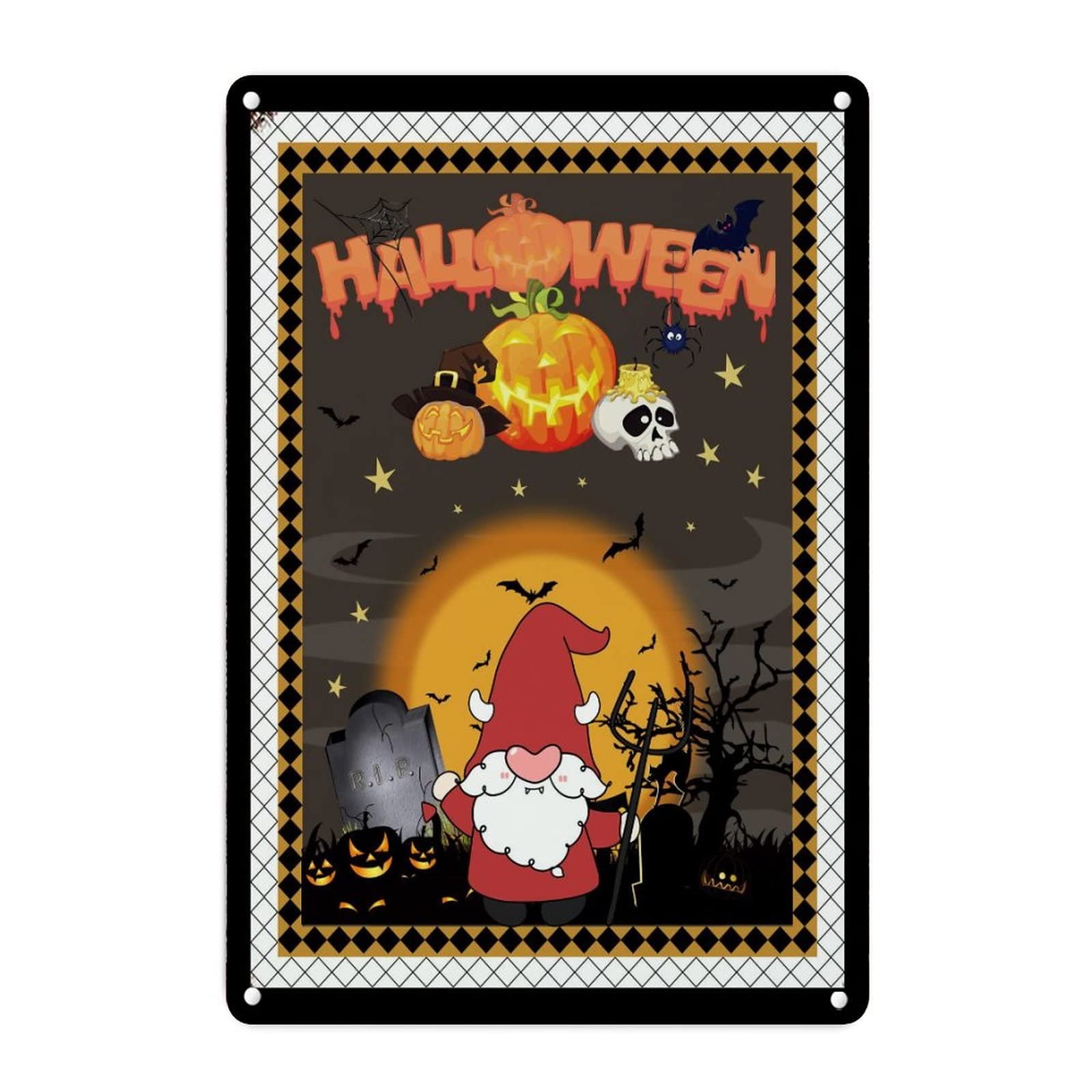 Décorations d'Halloween d'automne en métal pour habiller vos murs