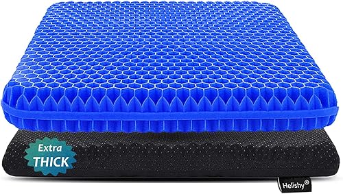 Cojín de gel para sentarse durante mucho tiempo, cojín de gel extra grueso para silla de ruedas, cojines suaves para sillas de oficina, hogar,
