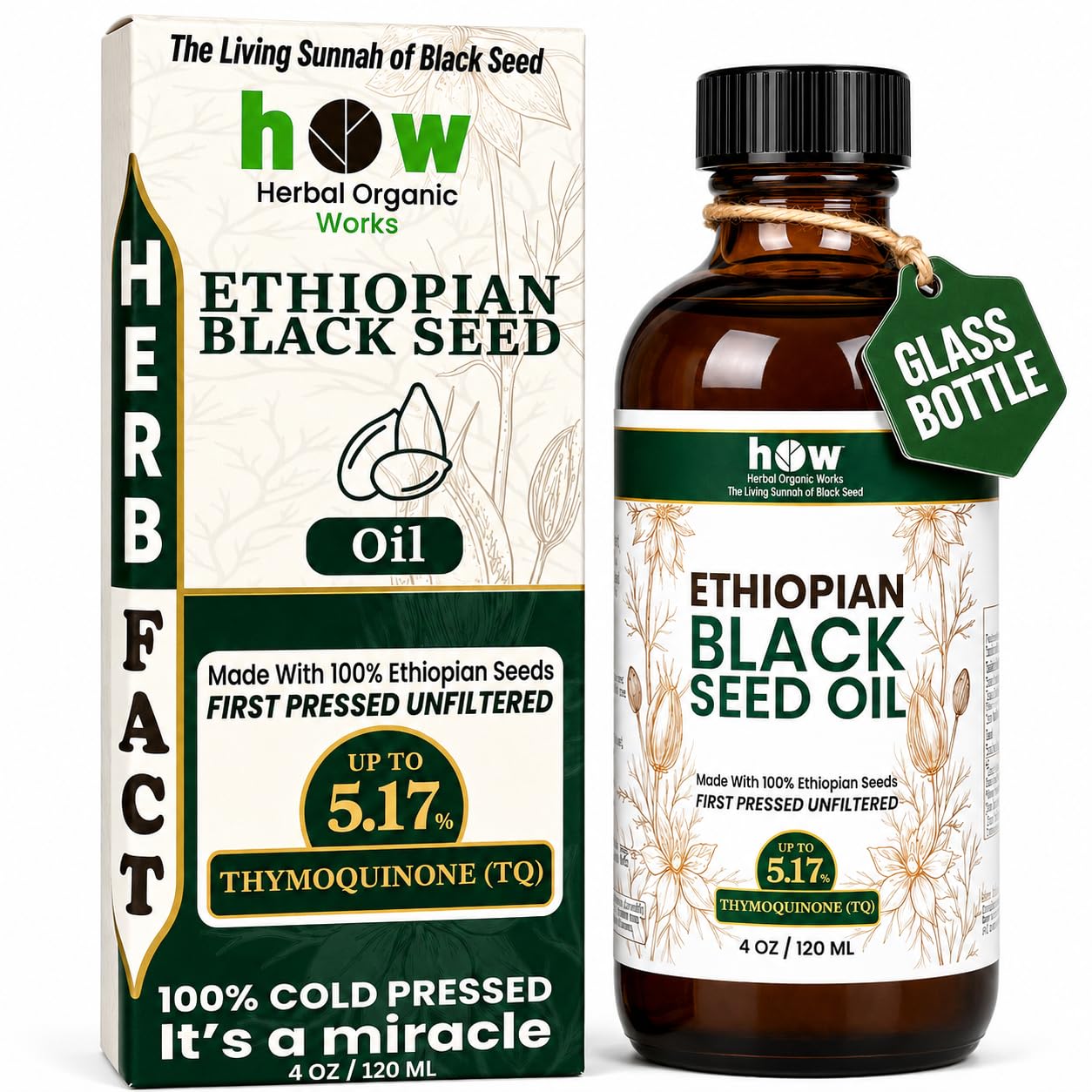 Herbal Organic Works Ethiopian Black Seed Oil
