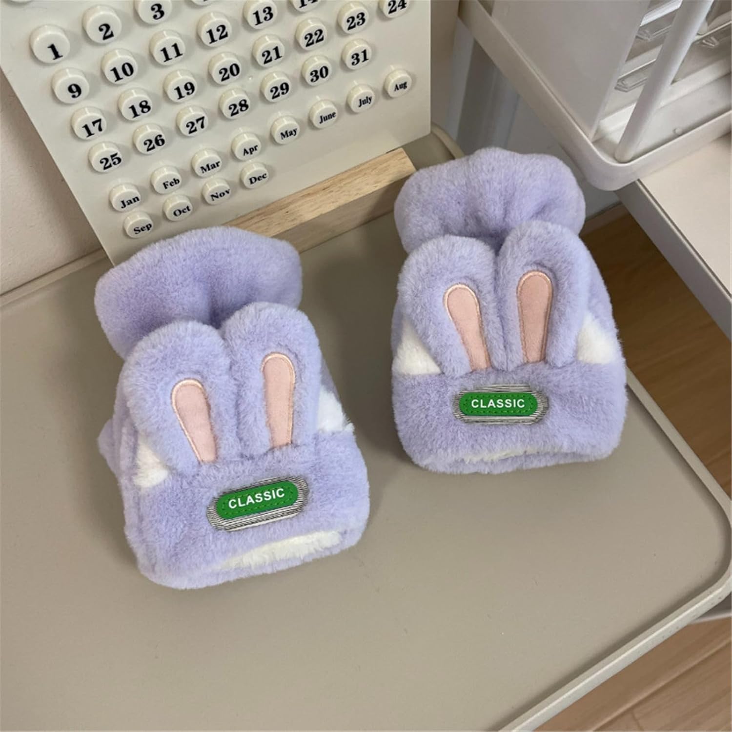 Winter Gloves Stretchy Mittens Adult Half/Full Finger Gloves With Decor Plush Warm Gloves For Cold Weather