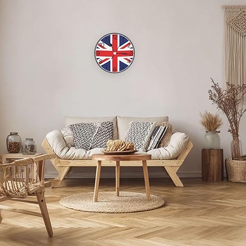 Vista 37 de KiuLoam Reloj de pared redondo de elefante africano, silencioso, sin tictac, funciona con pilas, fácil de leer para estudiantes, oficina, escuela