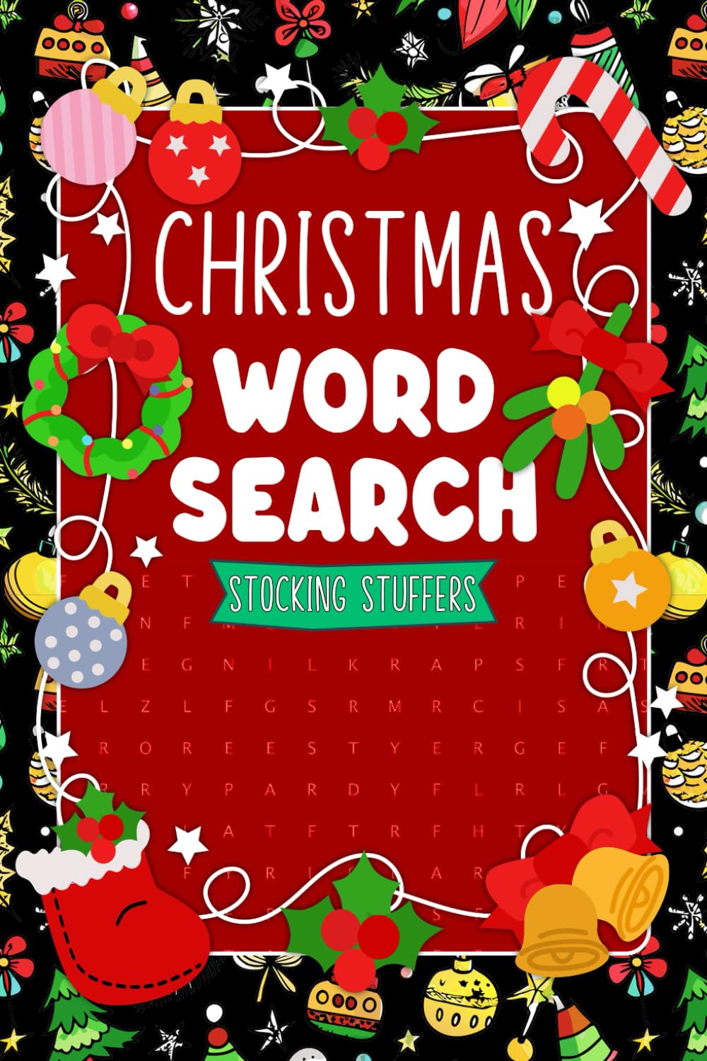 Stocking Stuffers: Christmas Word Search: Fun and Relaxing Holiday Themed Word Find Puzzle Book for Adults, Teens and Kids, Christmas Gifts ideas Stocking Stuffers