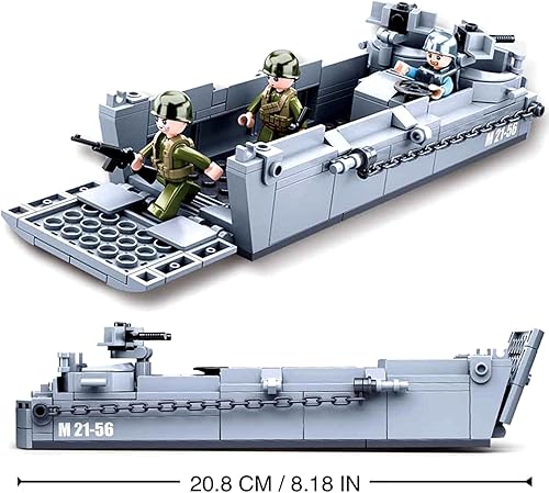 Miniatura 3 de Juego de ladrillos para vehículos militares de la Segunda Guerra Mundial de la Segunda Guerra Mundial, juego de ladrillos para vehículos militares