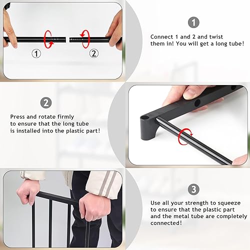 Miniatura 5 de HITHIM Zapatero organizador de 3 niveles para armario, zapatero de metal resistente para almacenamiento de zapatos, estante apilable para zapatos,