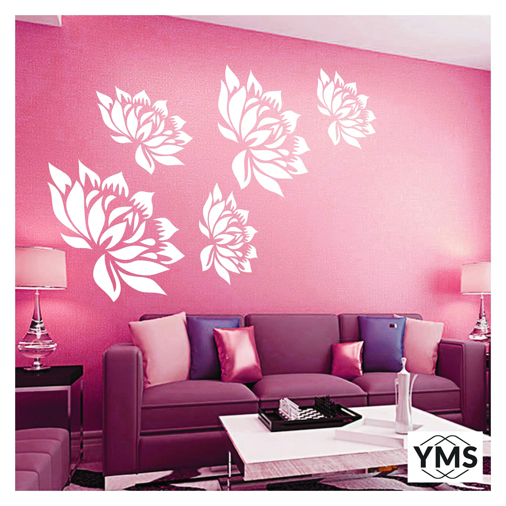 See full amazon price history chart for YMS Lotus Flower Reusable DIY Wall Stencils for Home Wall Decor (PVC, 16-inch X 24-inch) YMS Lotus Flower Reusable DIY Wall Stencils for Home Wall Decor (PVC, 16-inch X 24-inch) (B08246RFL3) Amazon Price History, Amazon Price Tracker