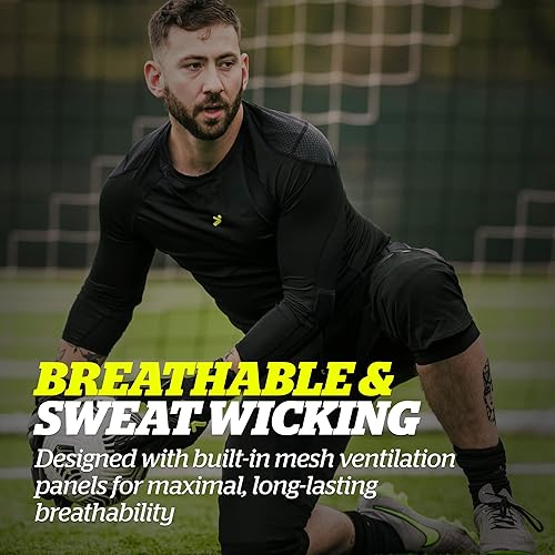 Miniatura 5 de Storelli ExoShield Goalkeeper 34 Pants, High-Impact Protection, Sweat-Wicking, UV-Resistant Athletic Bottoms for Soccer