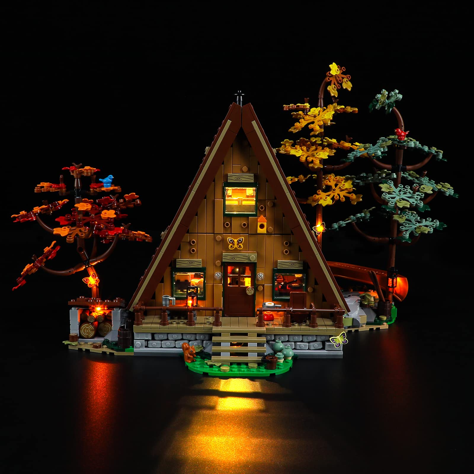 ManKiaProLED Light Lighting Kit for Lego 21338 A-Frame Cabin Building Blocks Model(Lights Only, No Lego Set)