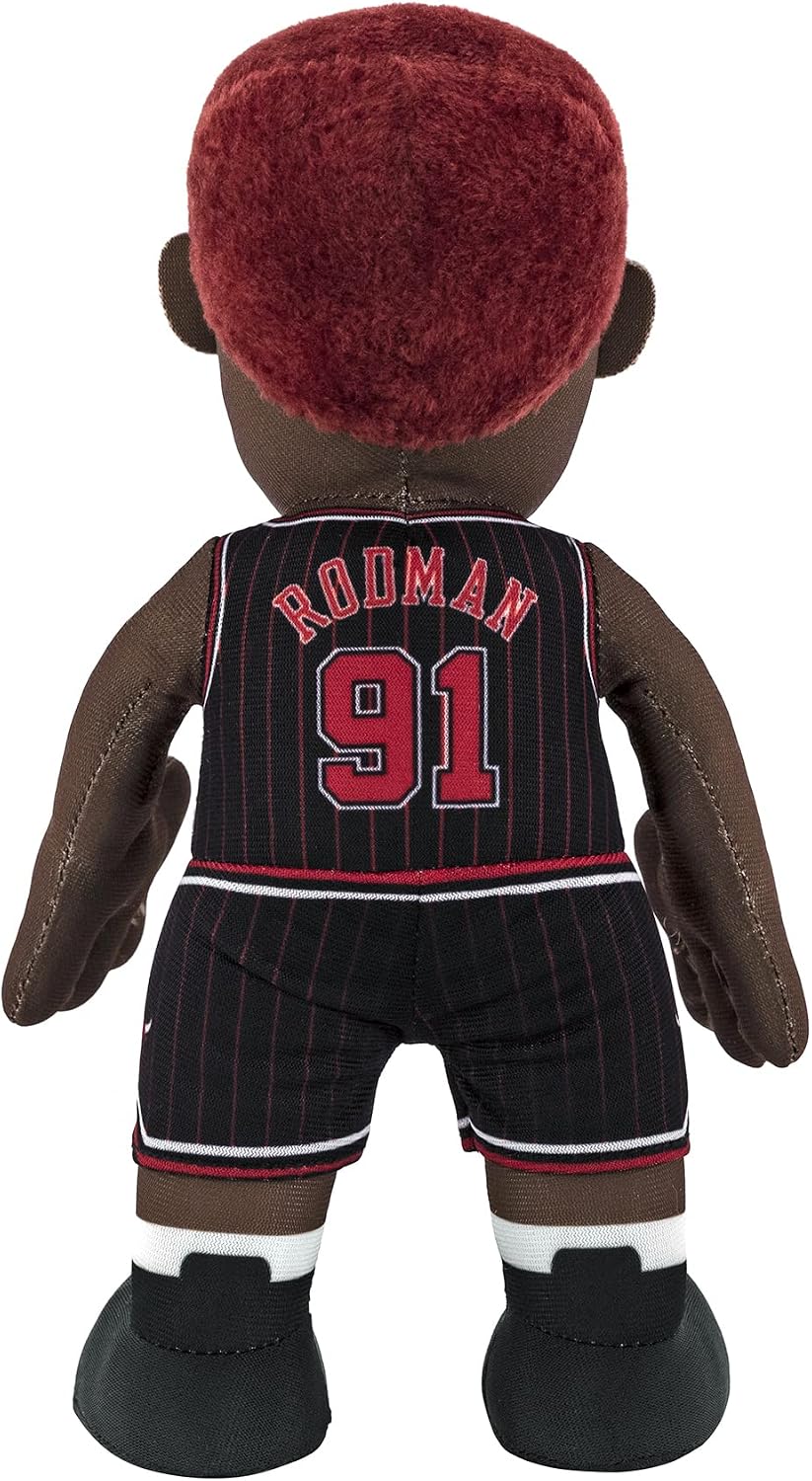 Bleacher Creatures Chicago Bulls Dennis Rodman 10" Plush Figure - an NBA Legend for Play or Display