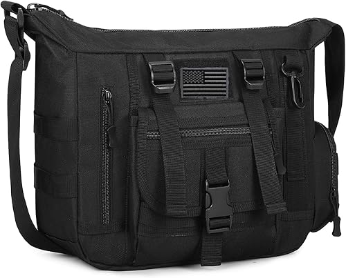 ArcEnCiel Bolso bandolera táctico para hombre MOLLE Sling Mochila con parche