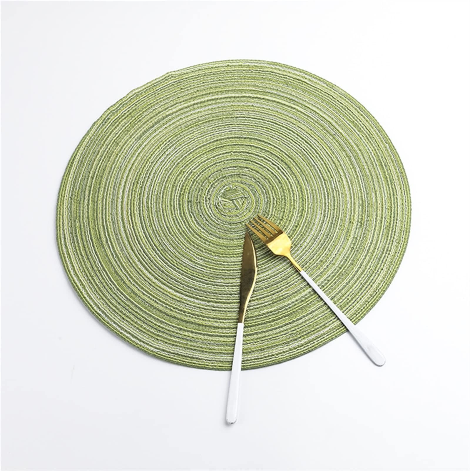 Set de table tissé main en coton avec isolation thermique x12