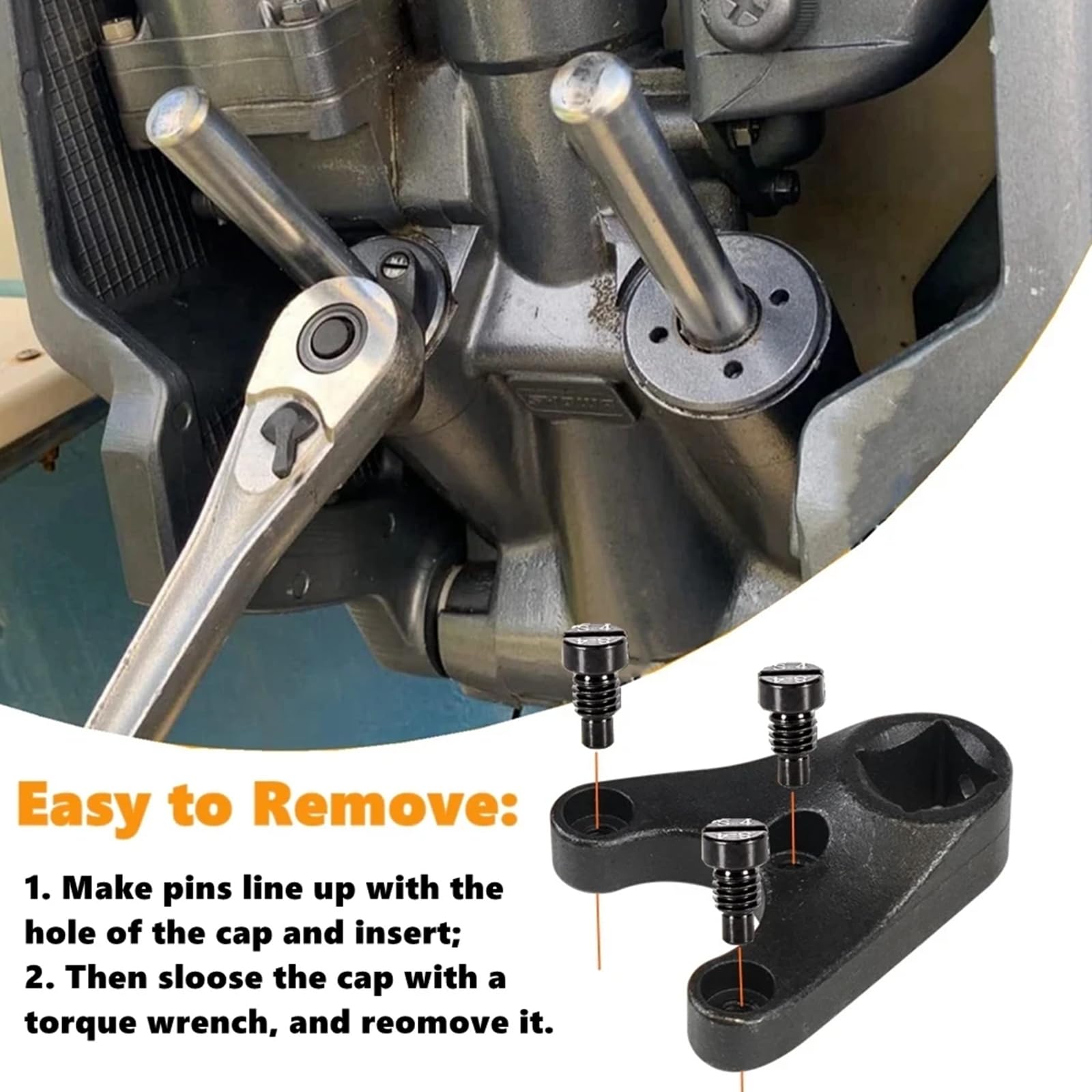 Trim Tilt Pin Wrench Tool Set MT0009 MT0006 MT0004 Per Evinrude Per Rimuovere Trim/Tilt Caps E Seal