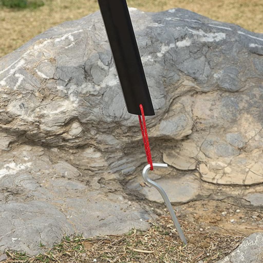 Multifunctional Stainless Steel Stakes Nail Puller with Aluminum Alloy Handle Protect Yourself in the Wild Camping Tent Tool