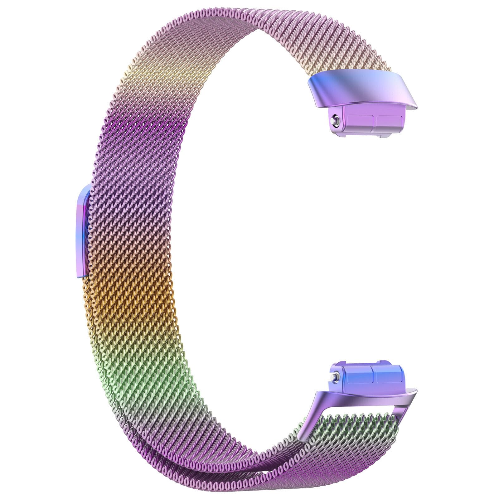 Panda Bobo Compatible for Fitbit Inspire 3 Metal Strap, Mileanese Metal Adjustable Sport Replacement Wrist Band (Multicoloured) - Image 4