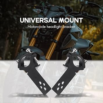 2 Sets Universal Mount Tg11 Motorcycle Headlight Bracket Tube Fork Headlight Holder for Cafer Chopper