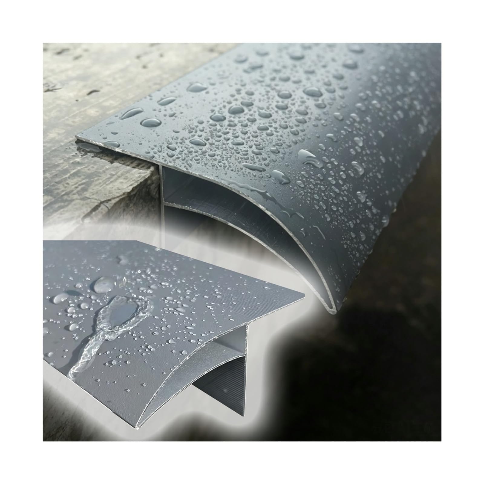 50 mm breite, rostfreie Dachabdeckung zur Regenableitung