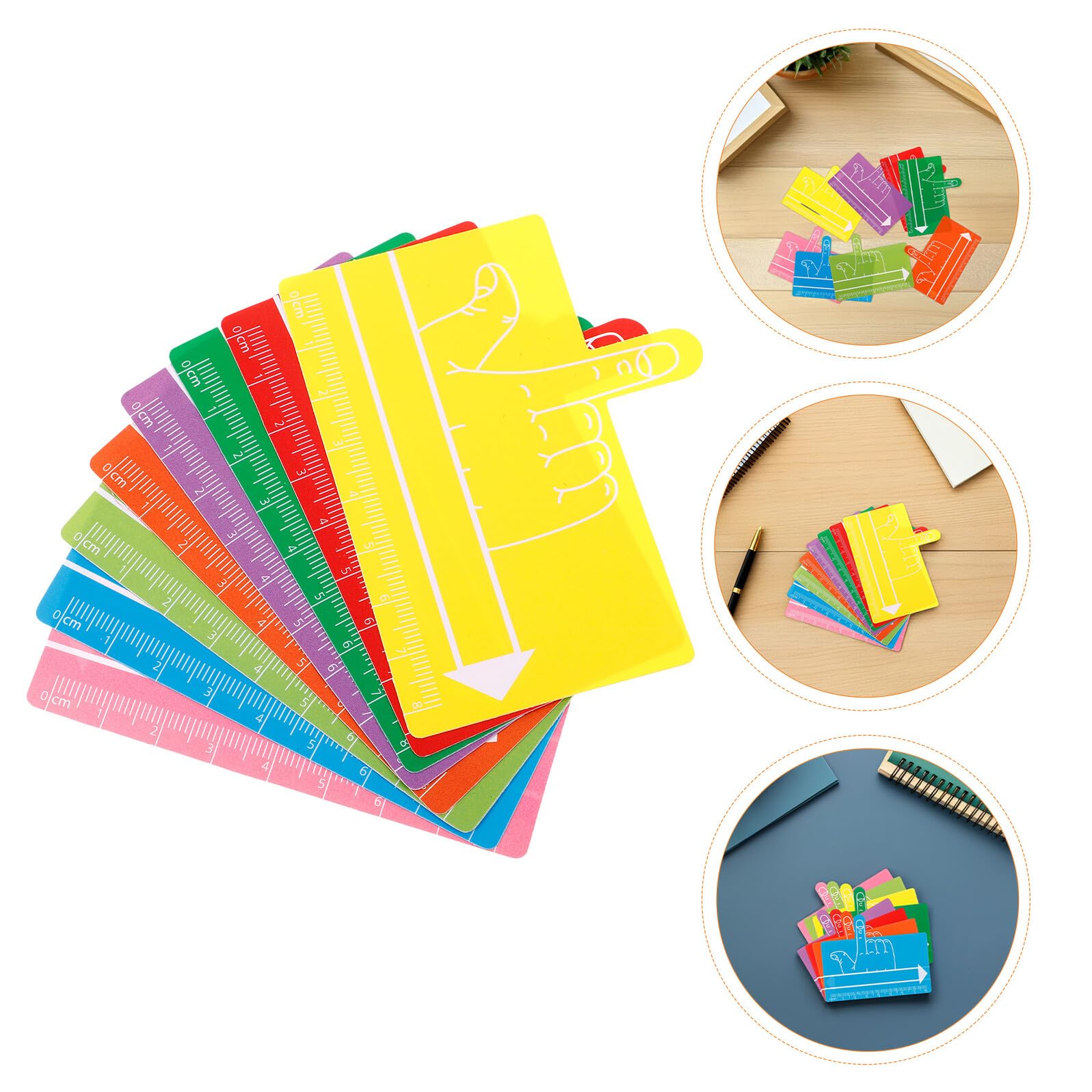 Separadores de Escritura Dedo 24 Piezas Tiras de Lectura Guiada Coloridas Impermeables para Herramienta de Seguimiento de Lectura para Estudiantes y Apoyo en Dislexia