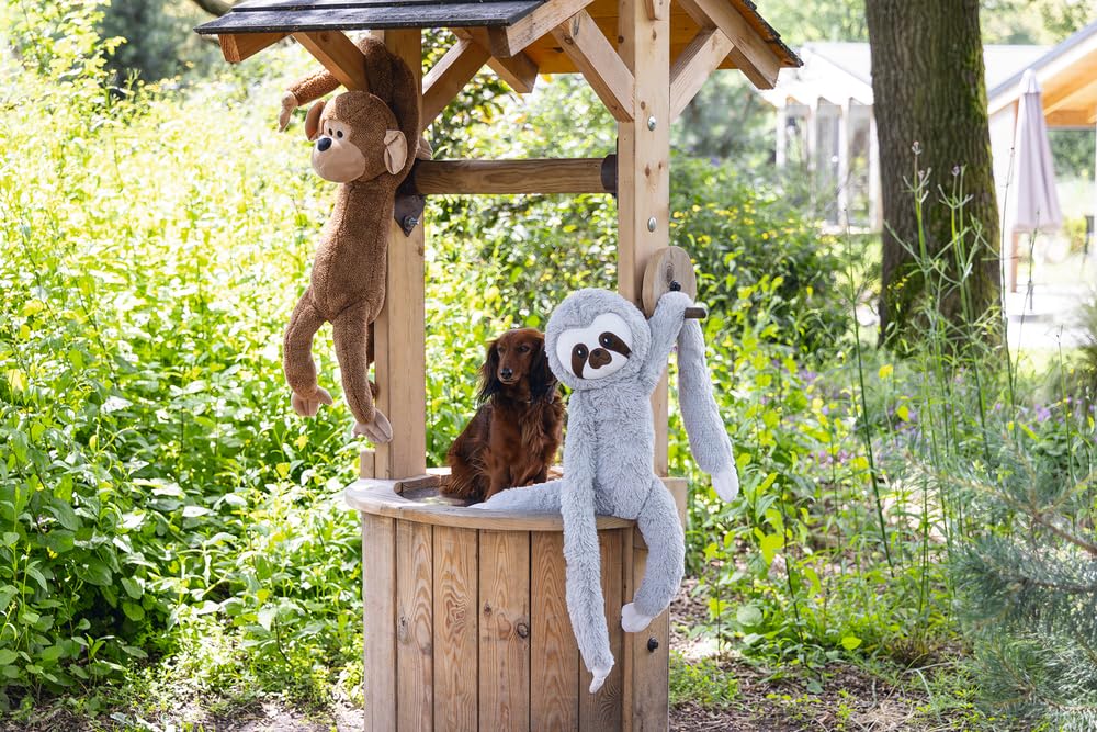 Karlie BZ Plush Sloth Mees XL Dog Toy Grey, 80 x 30 x 16 cm