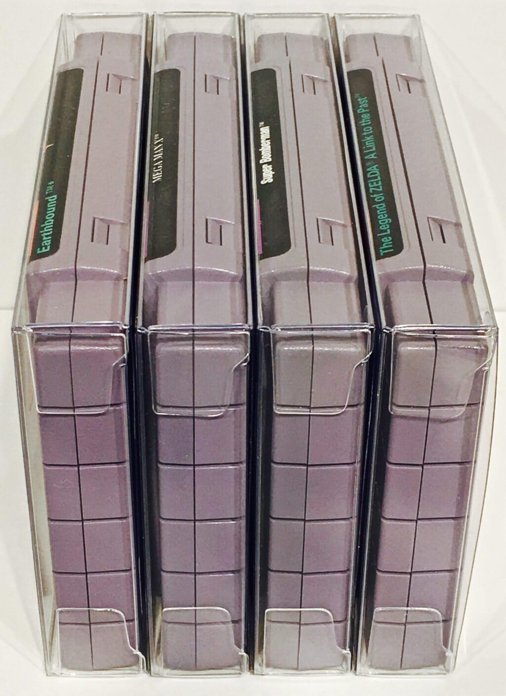 Link-e : 20 X Boitier de Protection en Plastique Compatible avec Cartouche de Jeu sur Console Super Nintendo SNES Version U.S.