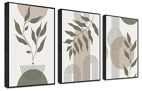 Boho Pictures Wall Decor for Bedroom 3 Piece Canvas Wall