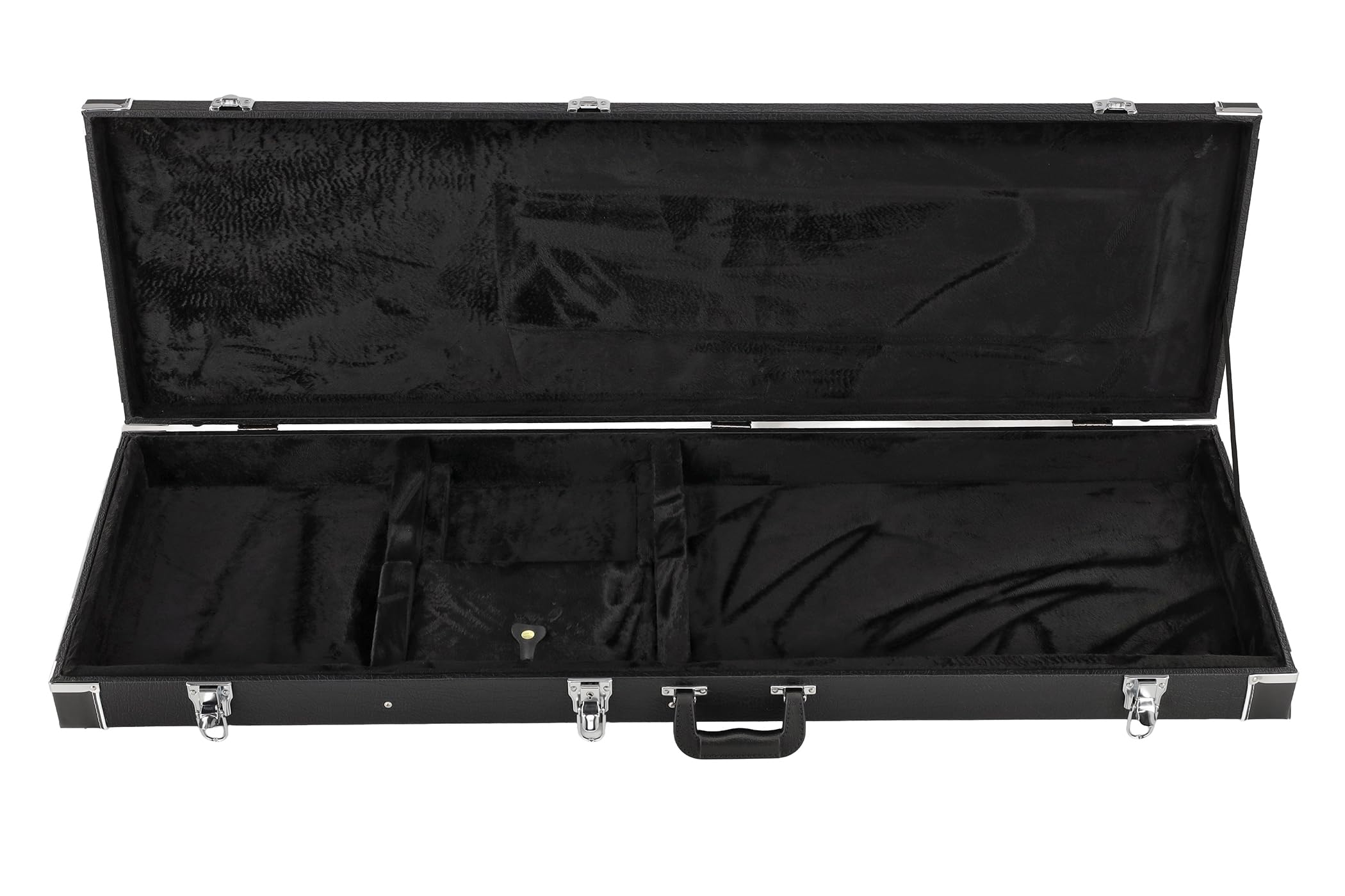 GEWA Estuche de Madera con Revestimiento de plástico Negro, Estuche para bajo eléctrico Universal