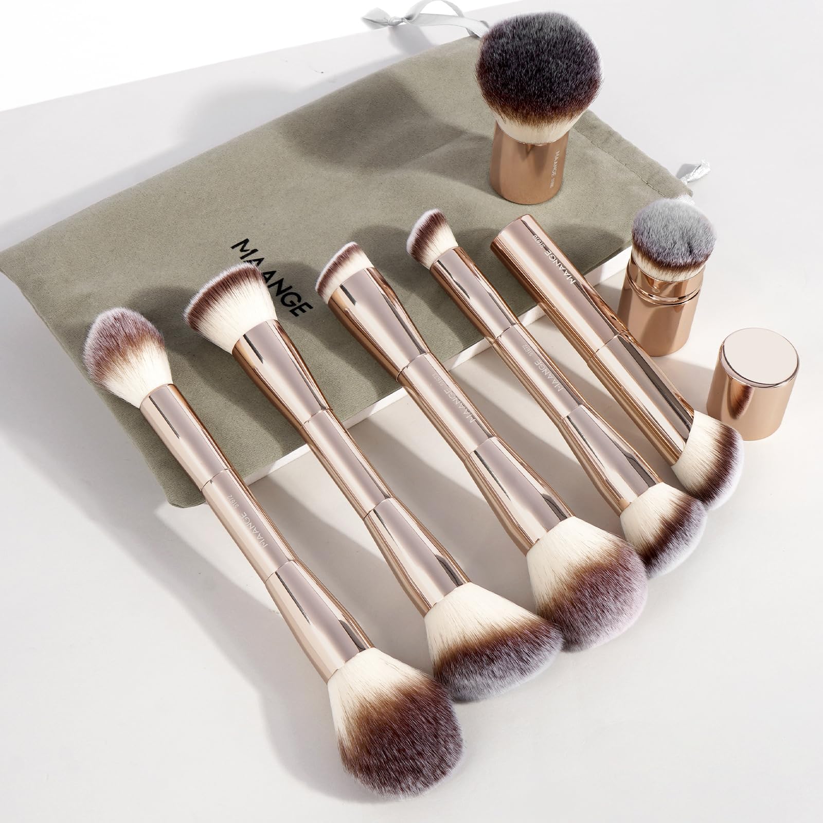 MAANGE Double-Ended Makeup Brush Set