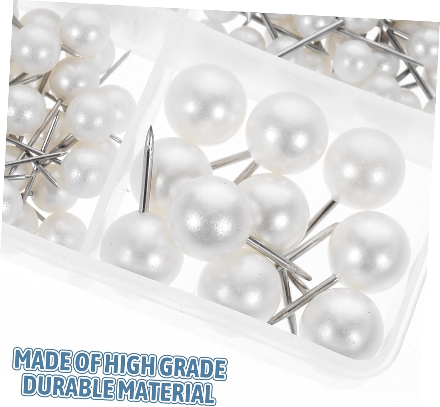 Operitacx 200Pcs Pearlized Ball Head Straight Pins for DIY Crafts Bulletin Pins for Cork Boards and Jewelry Making for Sewing and Marking