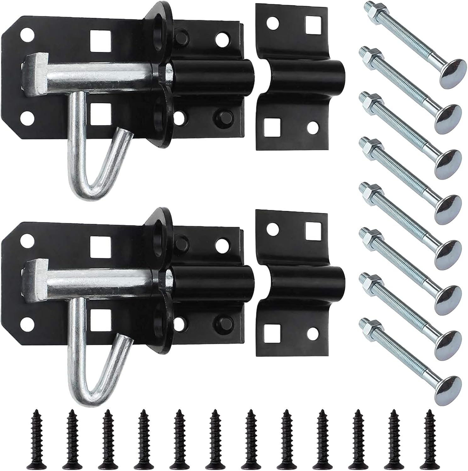 2 Pack Heavy Duty Gate Bolt (3.6 inch) 90mm, Bolt Lock for Gate Bolts