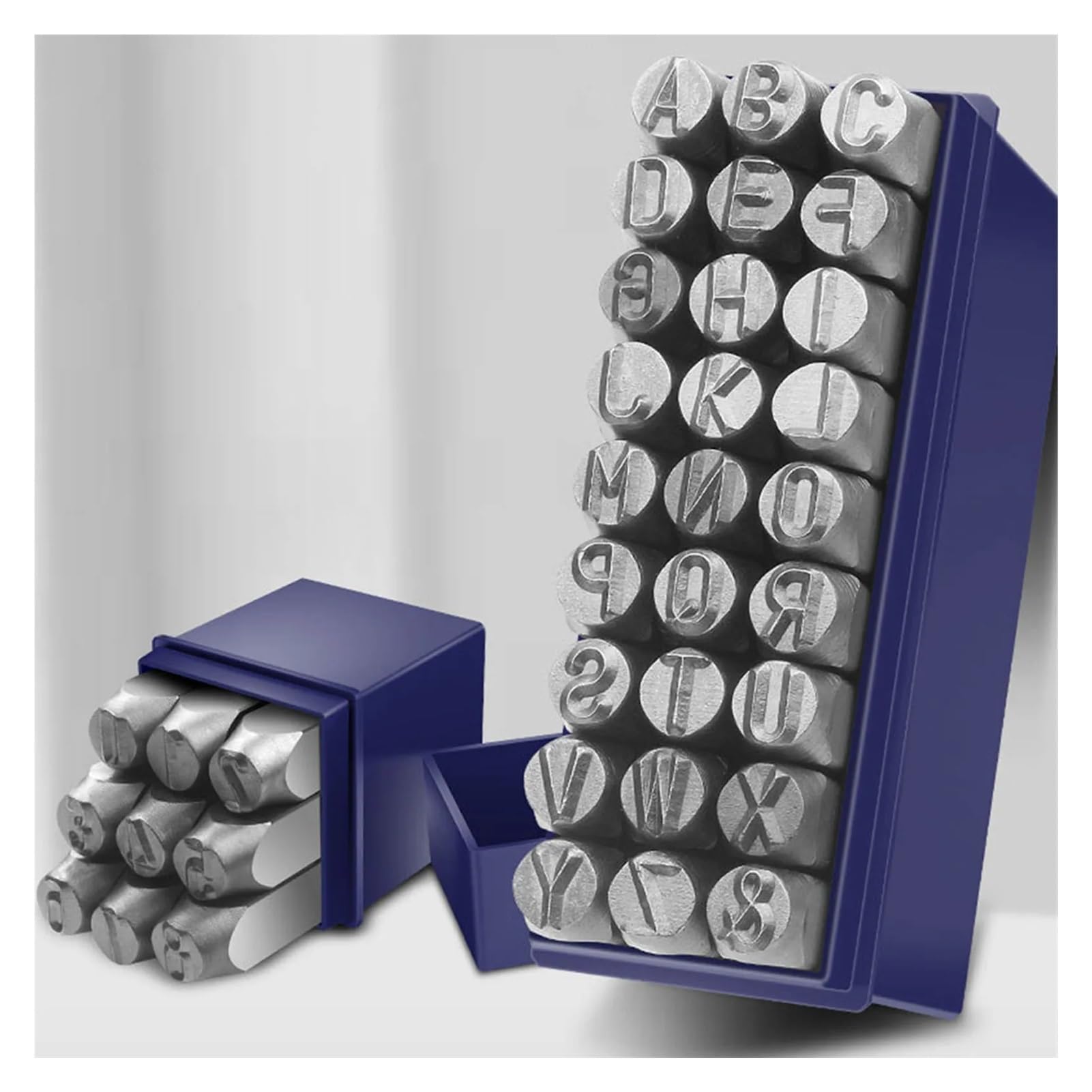 Alphabet-Zahlen-Stempelset aus legiertem Stahl
