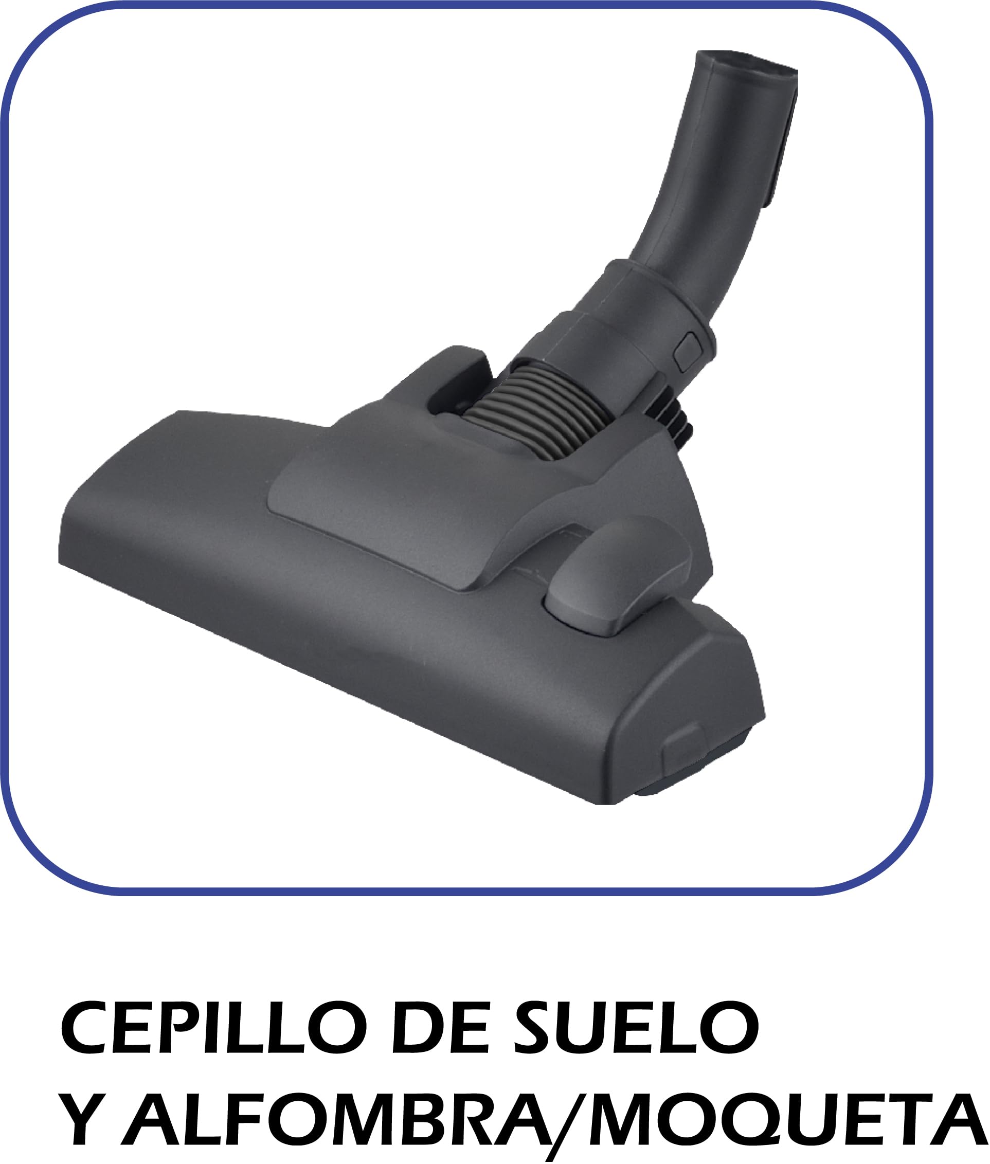 Aspirador de trineo multiciclónico sin bolsa MX-AS2060, 800 W, Filtro HEPA, Depósito de 2,5 L, Rueda delantera con giro 360º, Protector térmico, Cable de 4,5 m