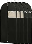 Sacs de robe pour robes, sacs de robe rose de 65'' pour vêtements suspendus, sac de robe de vêtements femmes, housse longue robe avec fenêtre claire pour robe, manteaux, uniformes(2 pack)