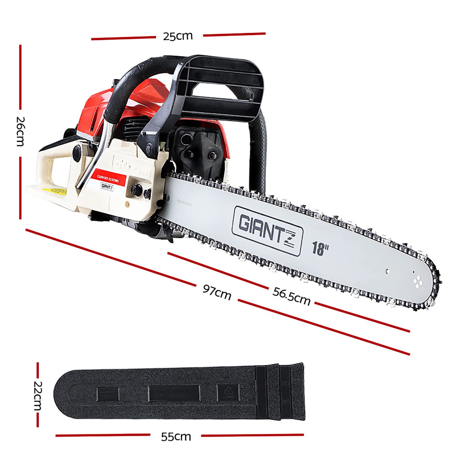 Giantz Chainsaw Chainsaws 75cc Petrol 