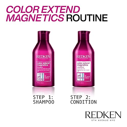 Miniatura 8 de Redken Color Extend Magnetics Shampoo For Color-Treated Hair  Gently Cleanses  Protects Color  With Amino Acid  Sulfate Free Shampoo