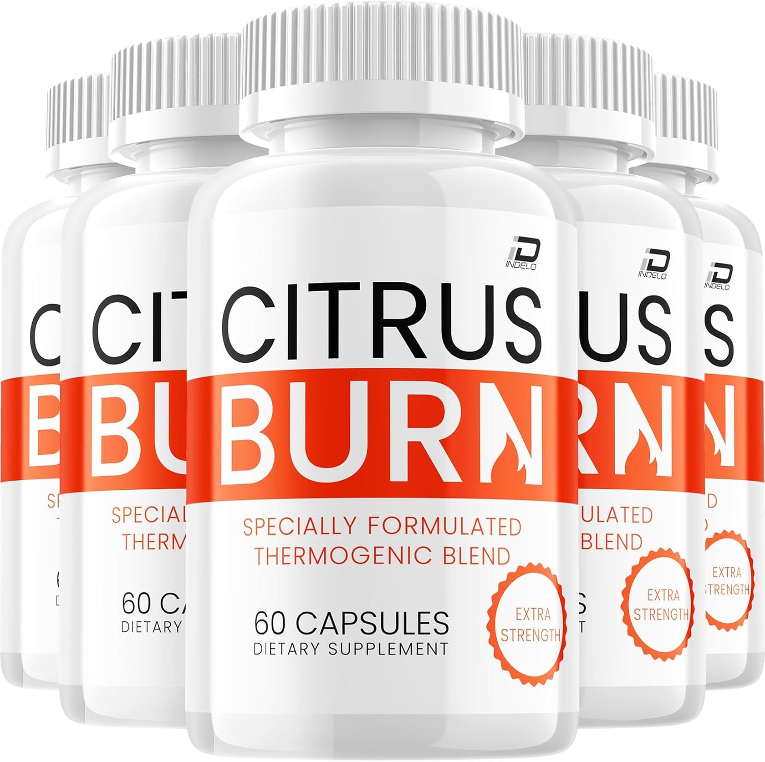 Citrus Burn Capsules – CitrusBurn Natural Ingredients Advanced Formula 800MG Dietary Supplement (5 Pack - 300 Capsules)