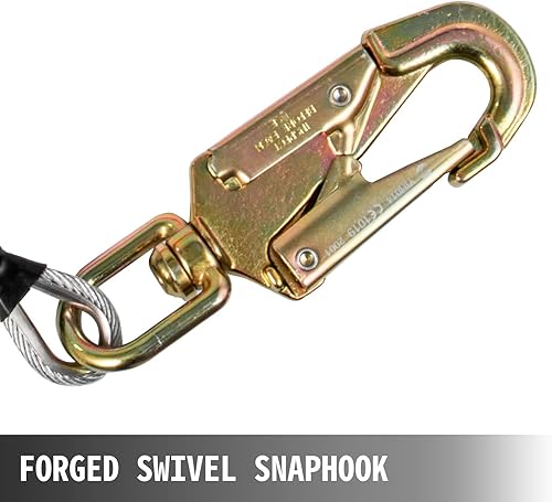 Miniatura 7 de VEVOR - Línea abatible de 12 pulgada, línea de alambre de 16 pies, kit de línea abatible de núcleo de alambre con ajustador de mosquetón de triple