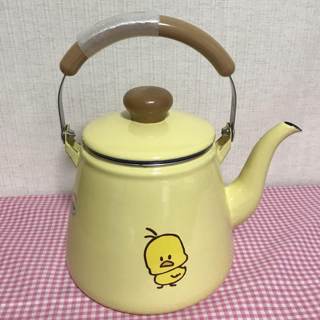 【新品未使用レア商品】日清食品　ひよこちゃん　ホーローケトル Amazon.co.jp: 日清 ひよこちゃん ホーローケトル レア商品 : ホーム