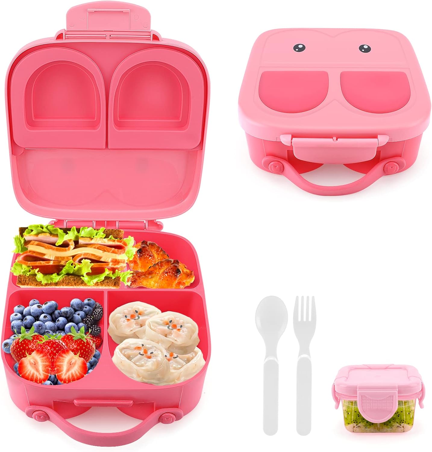Bento Lunch Box for Kids, Globalstore Kids Lunch Box 4 Compartments