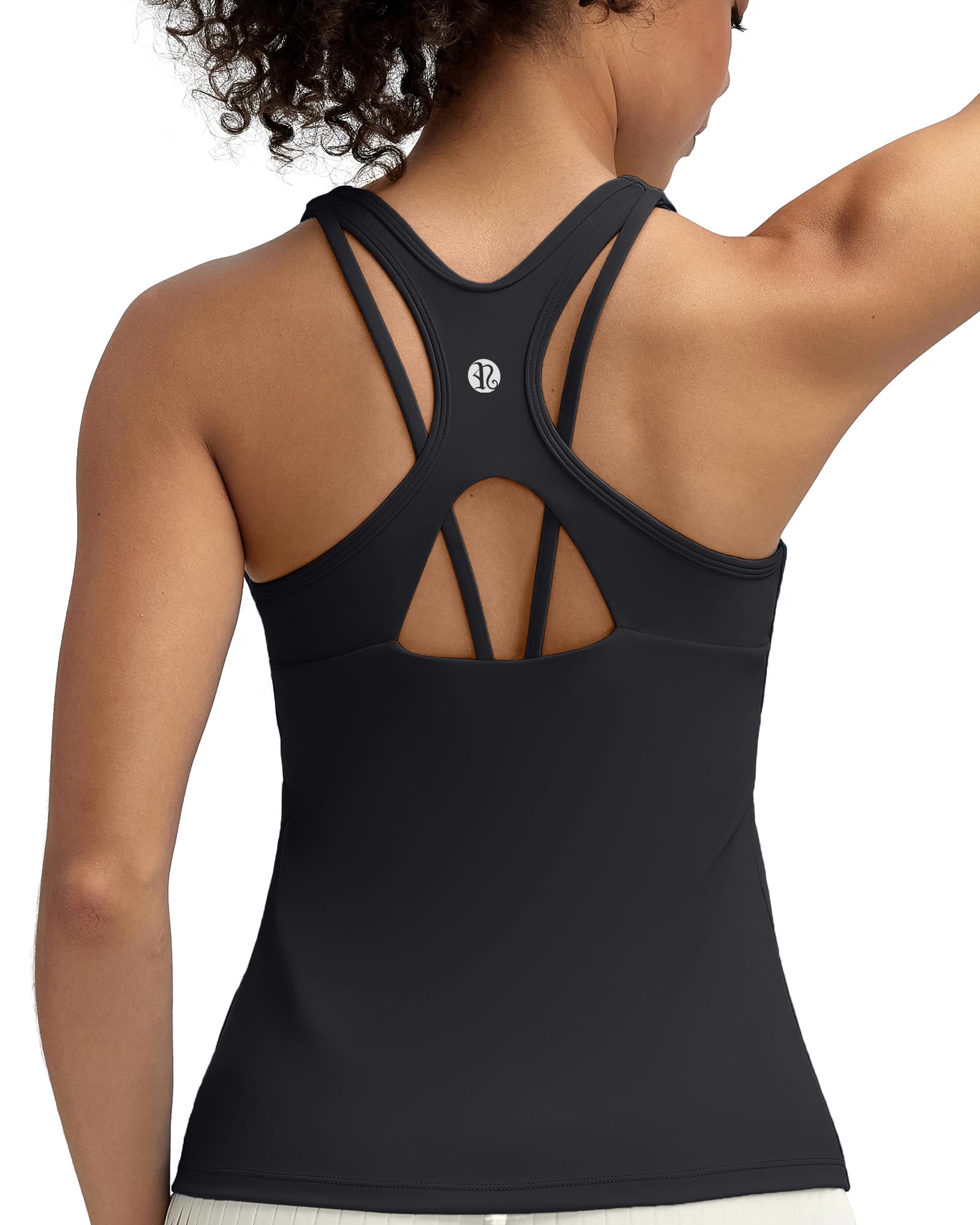 RUNNING GIRL Tank Tops with Built in Bras,Workout Racerback Tank Tops for Women Athletic Yoga Top