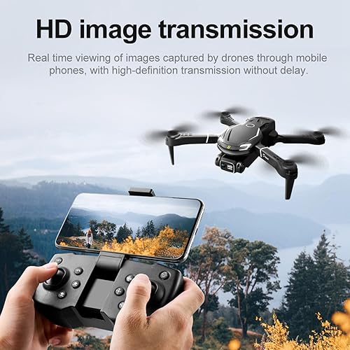 Miniatura 5 de Mini dron con cámara para adultos 4K con 3 niveles de velocidad de vuelo, retención de altitud, modo sin cabeza, obstáculo, aviodancia, Fpv, RC