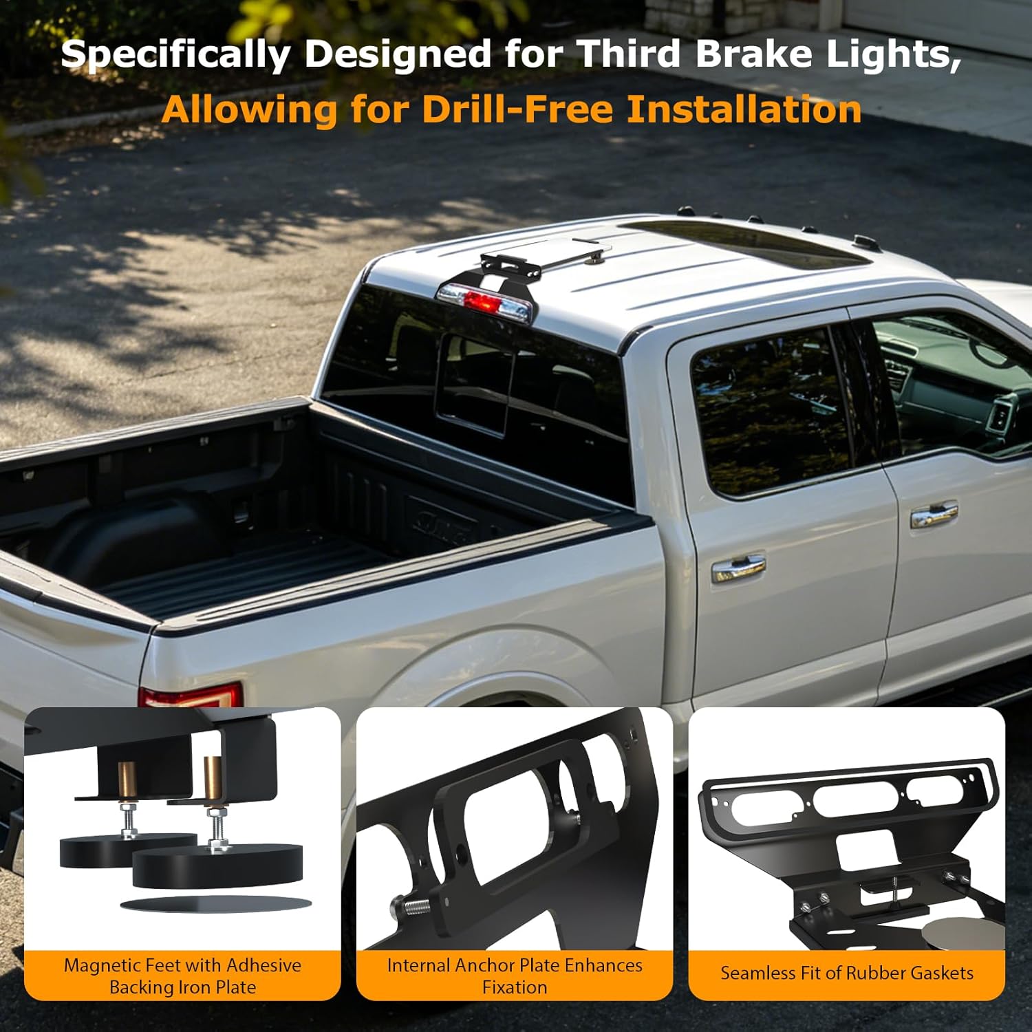 Starlink Mini Roof Mount for Ford F150 2015+, Third Brake Light Truck Mount thumbnail