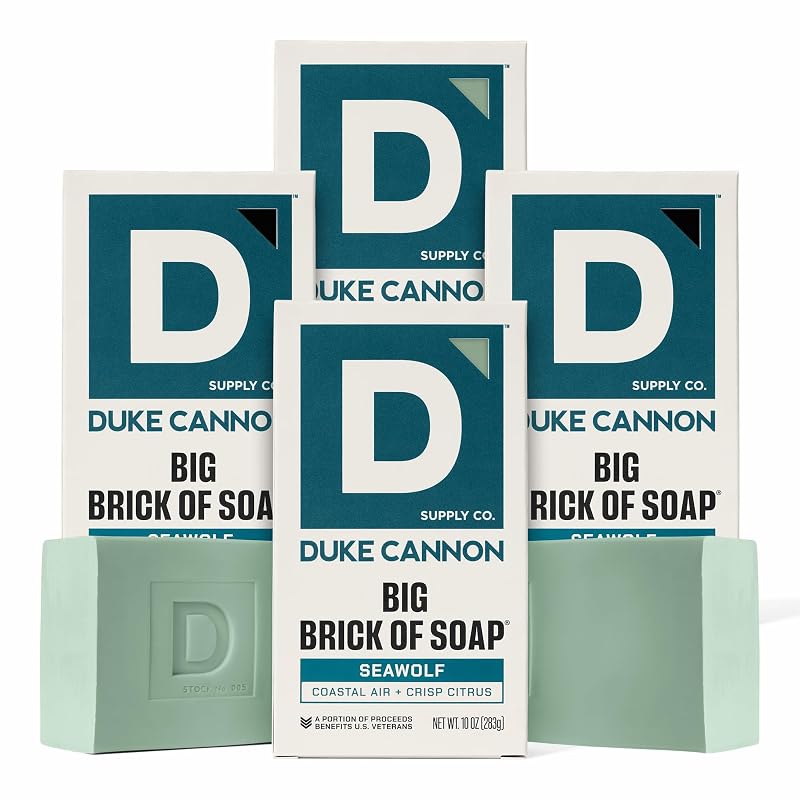 Sabonete em barra Duke Cannon Supply Co Seawolf, Pacote com 4 unidades de 283 g
