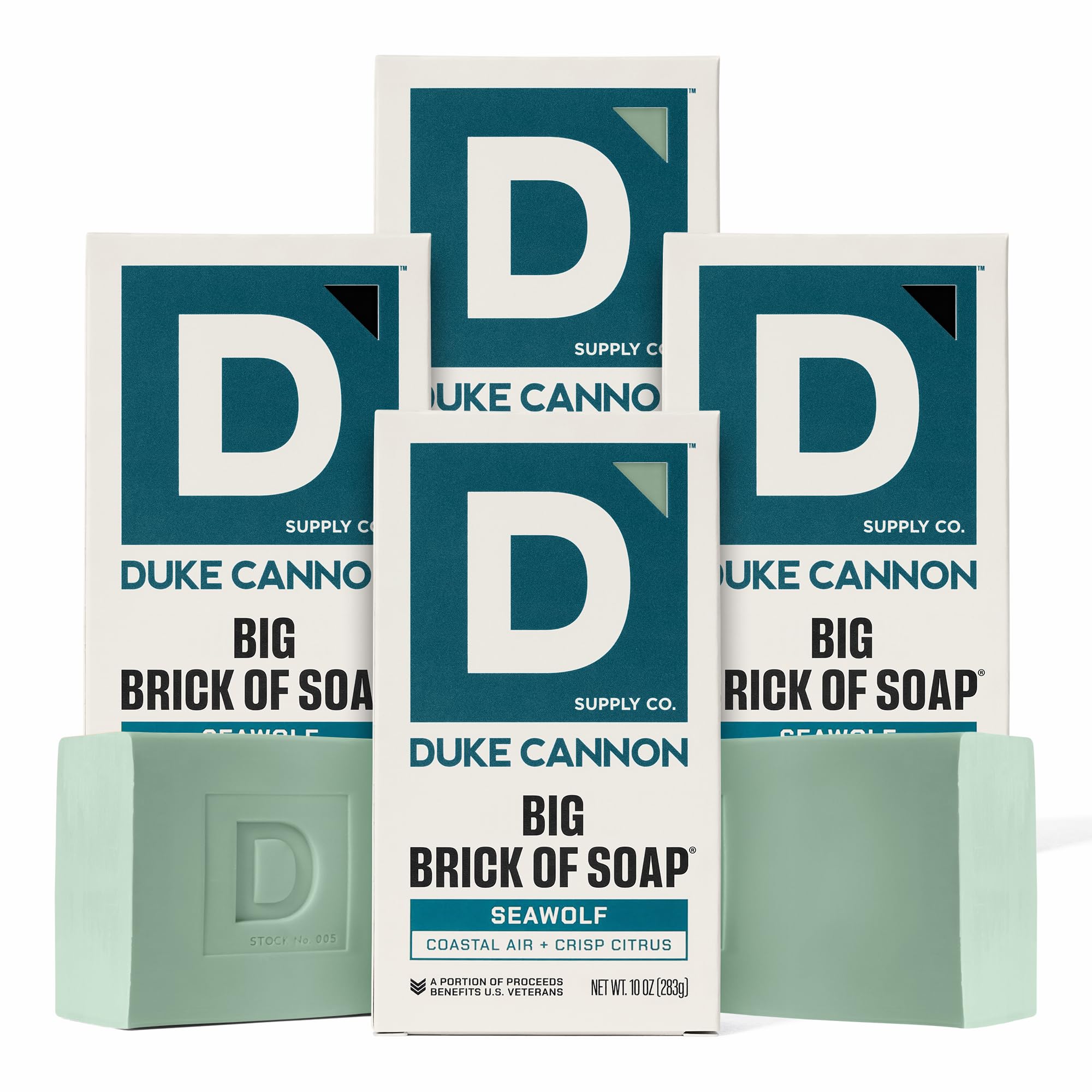 Duke Cannon Supply Co. Big Brick Men's Bar Soap Bundle, 10 oz 4 Pack