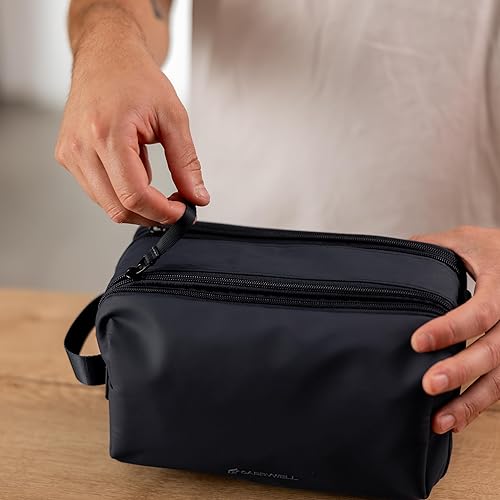 Miniatura 7 de No fabricado en China Neceser para hombre, organizador de artículos de tocador de viaje, kit de dopp, bolsa de afeitar resistente al agua para