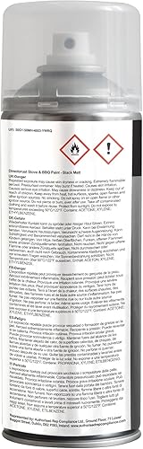 Miniatura 9 de JENOLITE Directorust - Pintura en aerosol para barbacoa y estufa, color negro, muy resistente a temperaturas hasta 1200 F (1,202.0 F)  barbacoas,