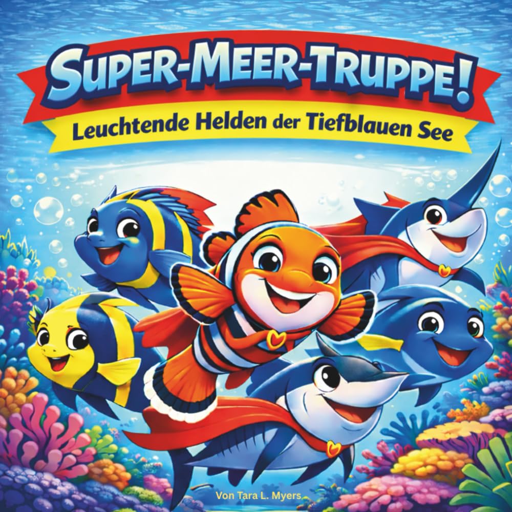 Super-Meer-Truppe!: Kinderbücher | Helle Fischhelden der Tiefsee | Reimend | Abenteuer | Tiere | Fische | Für Kinder von 3-8 Jahren | 30 Seiten | Größe 21,6 x 21,6 cm (Children's Books in German)