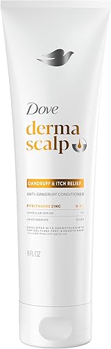 Dove Derma Scalp Dandruff & Itch Relief Conditioner 1 ct with Pyrithione Zinc, Lamellar Serum and Niacinamide or Flaky, Itchy Scalp Relief 9 Fl oz